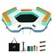 Goplus 8.7 ft Inflatable Floating Dock with Detachable Ladder Mesh Swim Lounge Beach